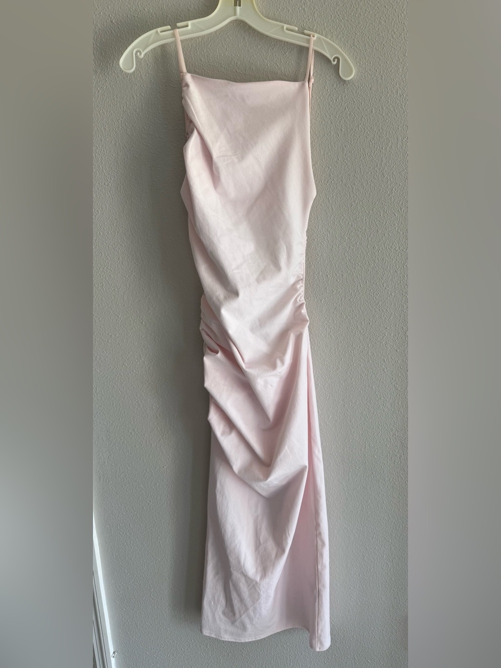 Zara Women’s Pink Long Dress Size M NWT – Cat Scratch Details
